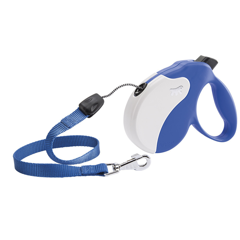 Поводир - рулетка для собак з шнуром Ferplast Amigo Cord (Ферпласт Аміго Корд) 14 х 3.6 x h 12 см - S, Синій Запоріжжя - фото 1