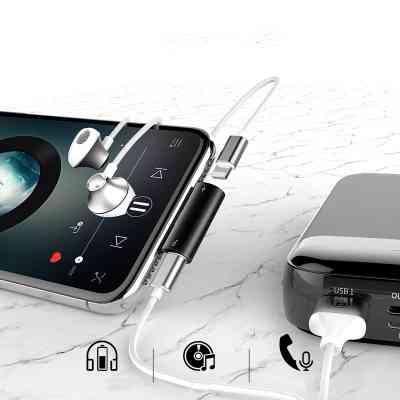 Переходник L46 Lightning (1 Male / 2 Female) Black Baseus (CAL46-01) Винница