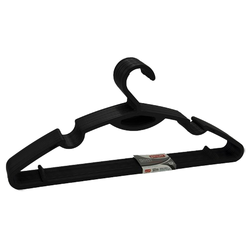 Набір вішалок для одягу 12шт slim пластик Виланд Житомир