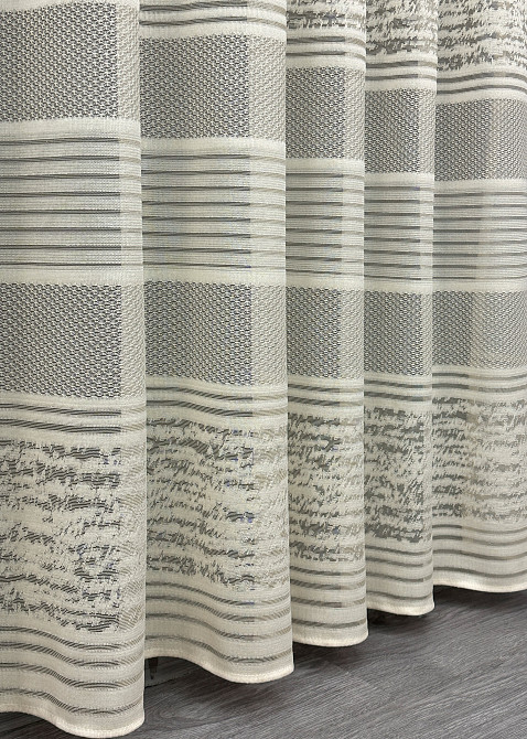 Тюль VR-Textil 1896т Lauren Жакард Бежевый 300х270 см (42-0839) Киев - изображение 7