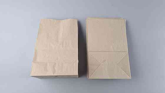 Пакет с дном бумажный крафт бурий, 180х120х280, 50г/м2 (25 шт) Харьков