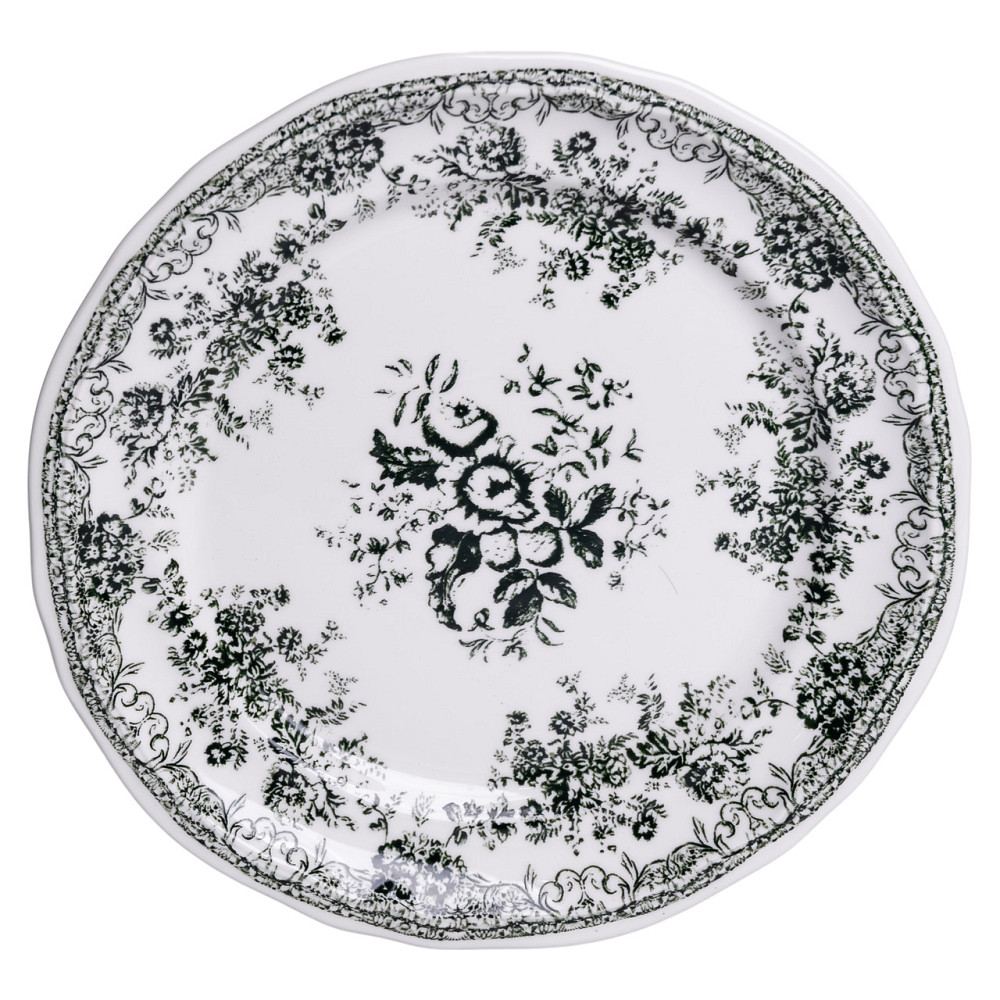 Yiwu Столовий набір посуду 32 предмети на 6 осіб Vintage Elegant порцеляновий Чорний YY78-7A Коломия - фото 5