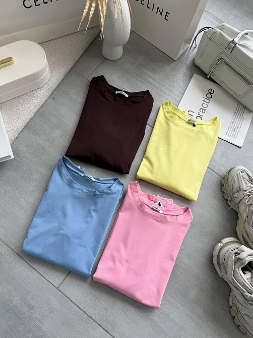 Женский базовый оверсайз лонгслив турецкий кулир Шоколад Одесса - изображение 2