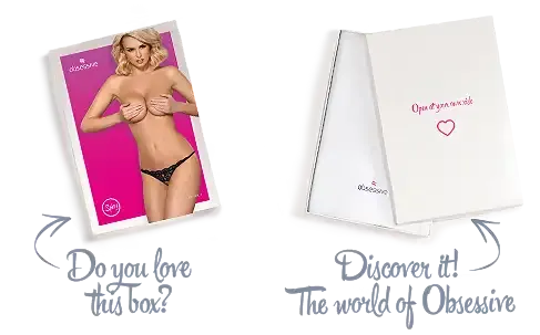 Мереживні танги з двома отворами Obsessive 831-THC-1 crotchless thongL/XL, чорні, бантики Львов - изображение 8