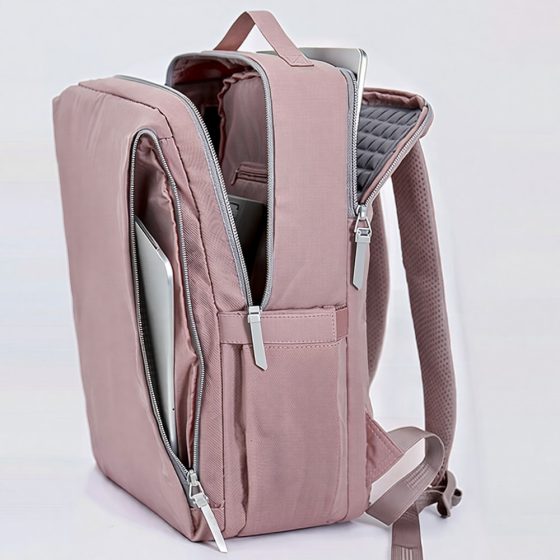 Рюкзак міський для ноутбука з протиударним відділенням, дорожній для подорожей 41х30х13 см, фіолетовий Кам'янець-Подільський