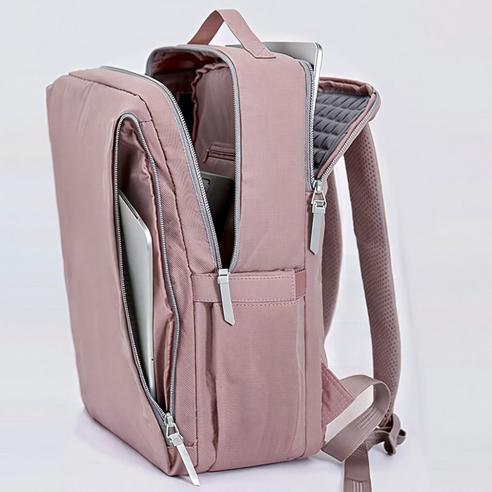 Рюкзак городской для ноутбука с противоударным отделением, дорожный для путешествий 41х30х13 см,фиолетовый Каменец-Подольский - изображение 6