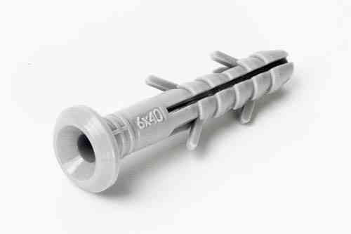 Дюбель быстрого монтажа 6*60 грибок (пач 100шт) полиэтиленовый APRO Ровно