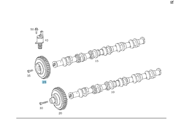 Mercedes-Benz  A1370500547 Шестерня регулювання фаз газорозподілу правої ГБЦ двигуна M137 Одеса