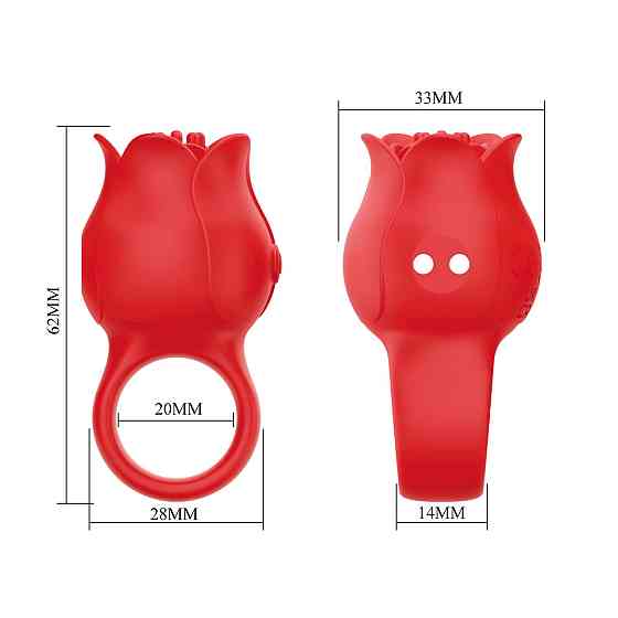 Виброкольцо на палец PRETTY LOVE JAE, 10 vibration functions, Silicone ABS Sex Aura Киев