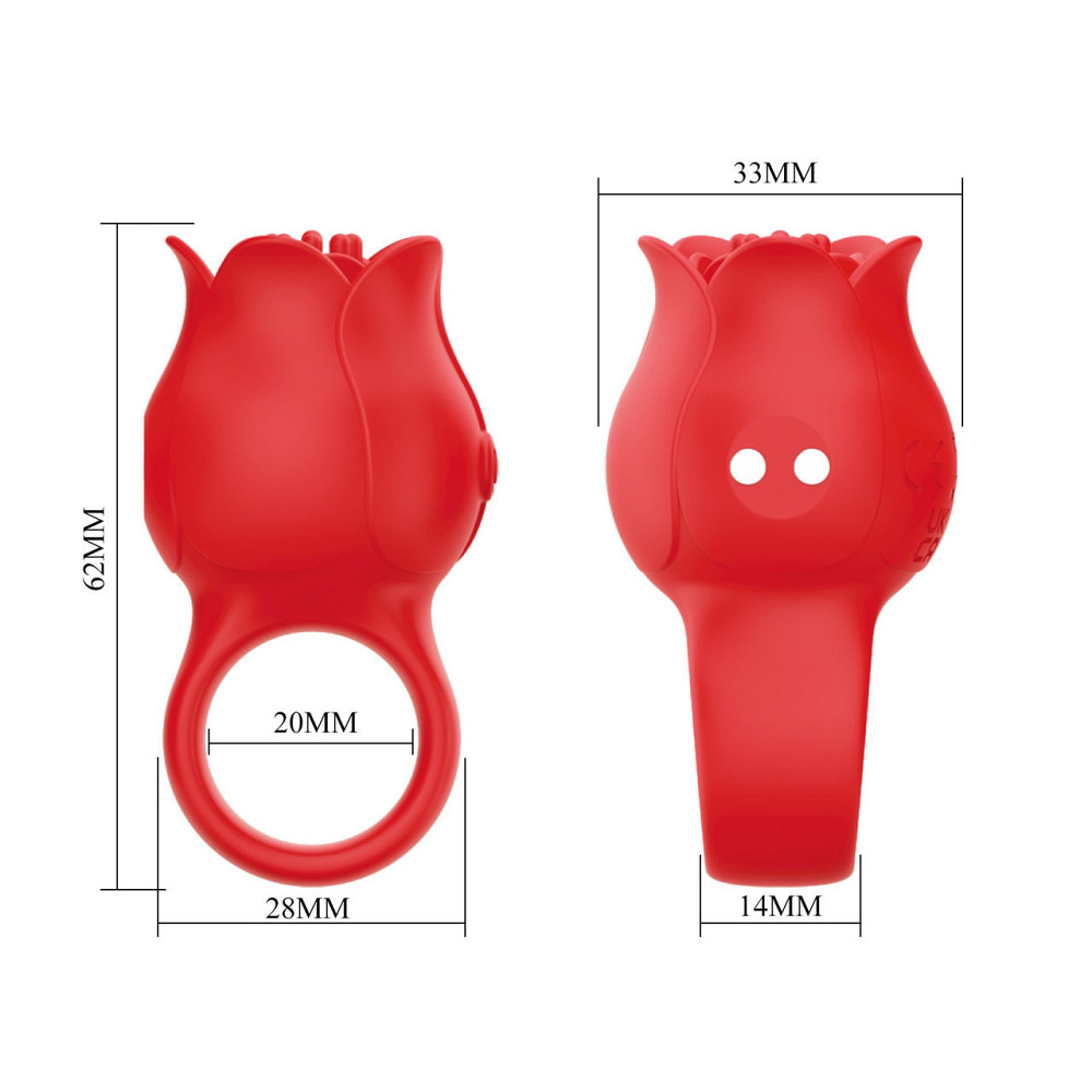 Виброкольцо на палец PRETTY LOVE JAE, 10 vibration functions, Silicone ABS Sex Aura Киев - изображение 5