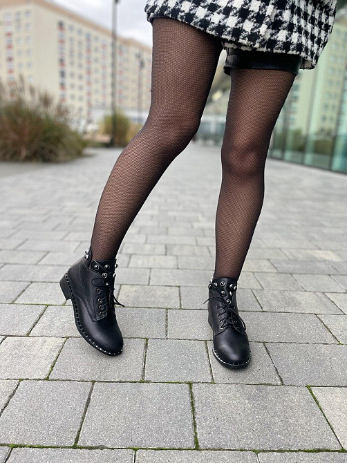 SOTHBY'S Черевики жіночі Sothby's чорні натуральна шкіра 37-40р. (Б-554/2 3544) Коломыя - изображение 2