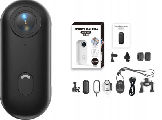 Спортивна екшн-камера Full HD 1080P 30 FPS, Wi-Fi, кут 140°, H.264, акумулятор 800 мАг, MicroSD до 256 ГБ Київ
