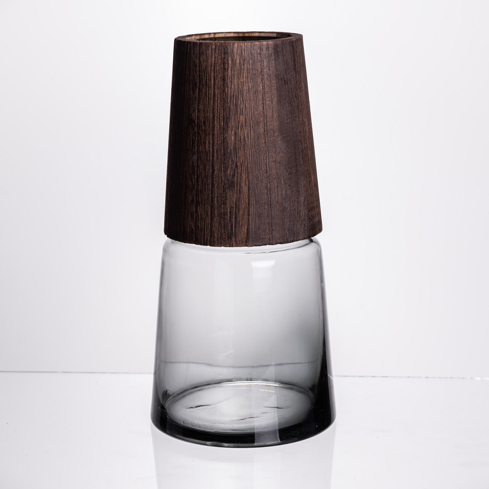 Кругла декоративна ваза для квітів 28 см Київ - фото 1