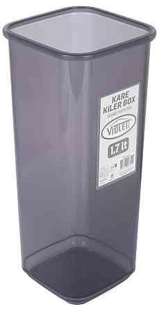 Контейнер для сипучих Violet House 0311 Transparent Black 1.7 л (6859647) Київ