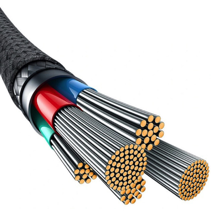 Кабель Baseus Unbreakable Series Fast Charging Data Cable Type-C to iP 20W 2m Cluster Black Київ - фото 4