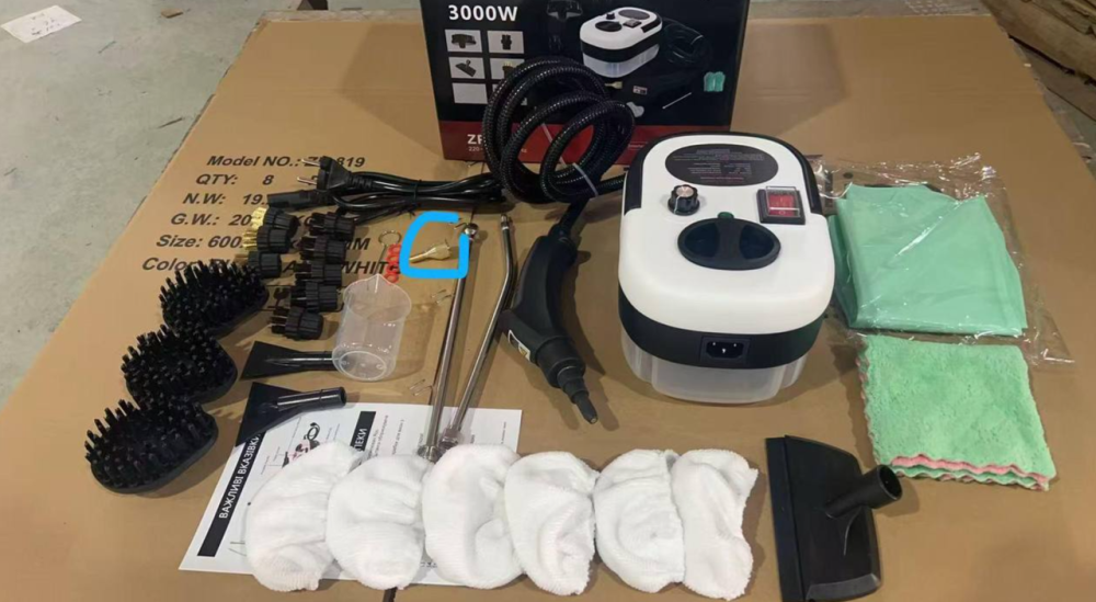 Пароочисник Zepline ZP-819 3000Вт, бак 1500 мл, 28 в 1, для дому та прибирання, універсальний, з насадками Одеса - фото 3