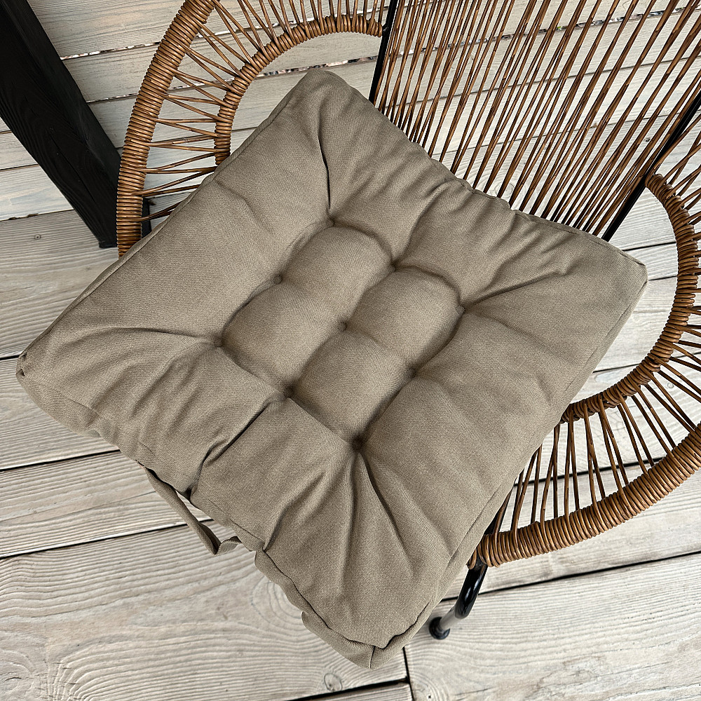 Подушка для стульев (50x50х8 см) Decorator Sawana цвет бежевый 84-134 Киев - изображение 1