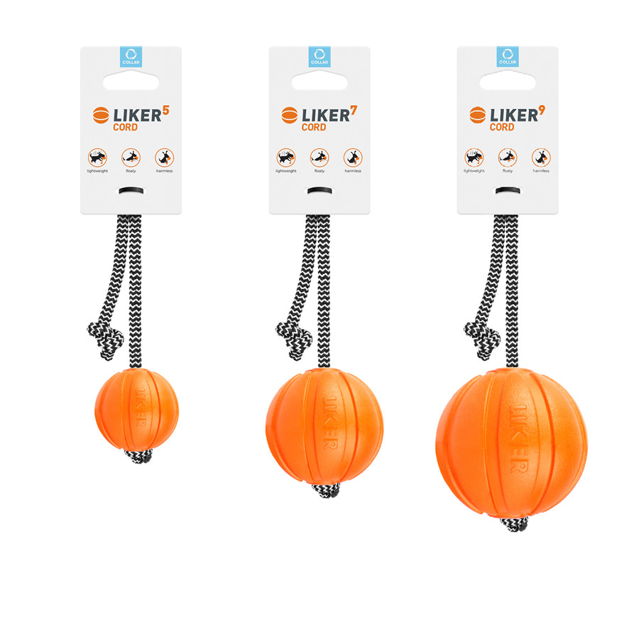 М'ячик ЛАЙКЕР9 Корд на шнурі (діаметр 9см) Коломия - фото 1