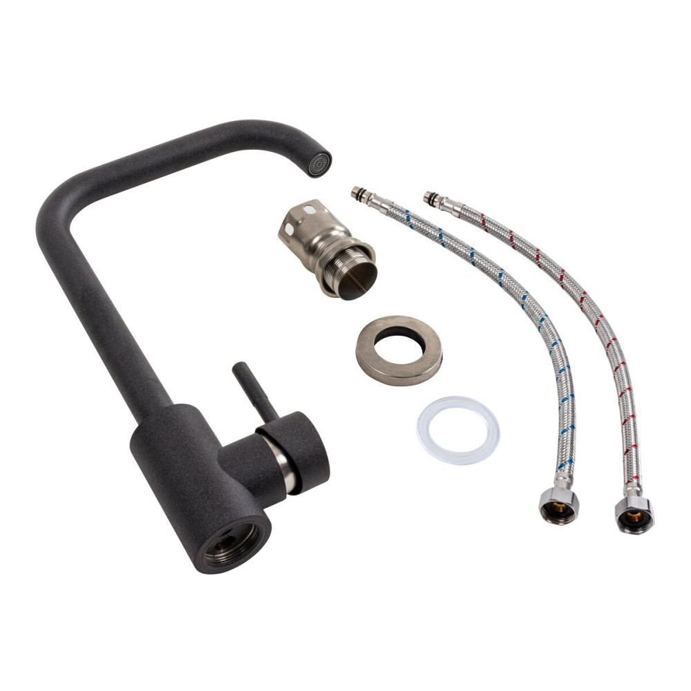 Змішувач кухонний VALESO NS02B (3008B) Карбон Коломыя - изображение 2