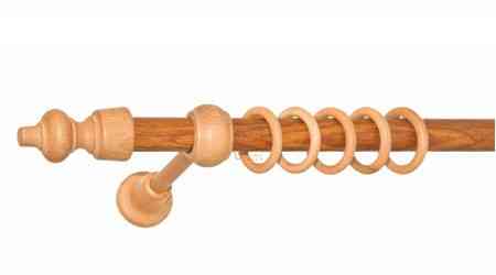 Карниз трубчатый фурнитура дерево ø28 мм (ДУБ ЗОЛОТОЙ) 3.0 Бровары