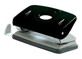 Дирокол "Norma" 4345  8см  20арк металевий з лінійкою чорний, шт Київ - фото 1