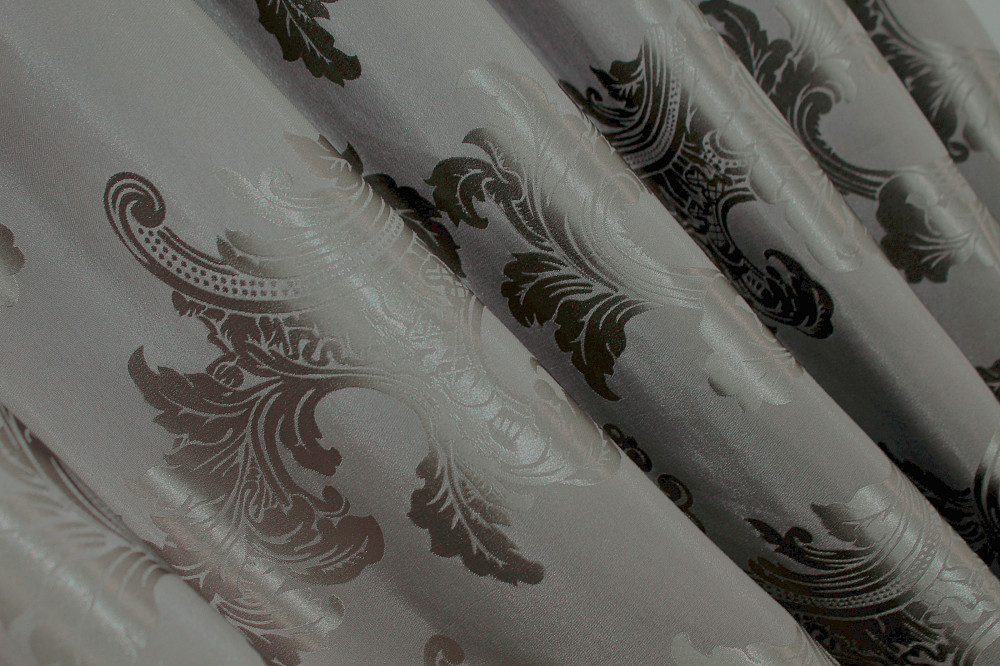 Кухонный комплект (150х250см) шторка с ламбрекеном цвет серый 039к 59-406 Киев - изображение 4