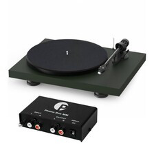 Програвач Pro-Ject Debut Carbon Evo (Zielona Satyna) + Phono BOX MM - Raty 0% Gwarancja producenta Вітальня Łódź Київ - фото 1
