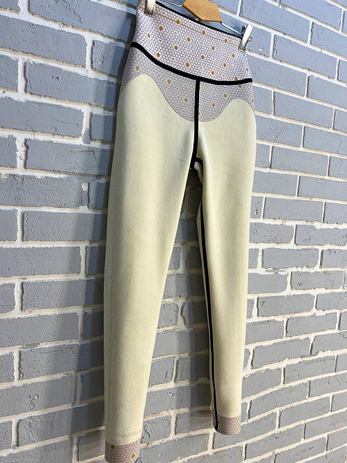 Лосини жіночі Ластівка 750 широкий пояс утягуючі дайвінг утеплені на хутрі чорні, чорний, 3XL Київ - фото 5