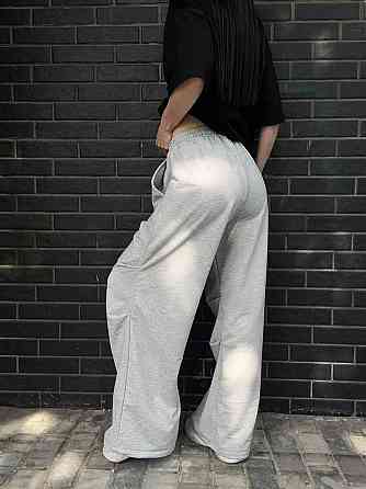 Жіночі стильні оверсайз штани двонитка Одеса