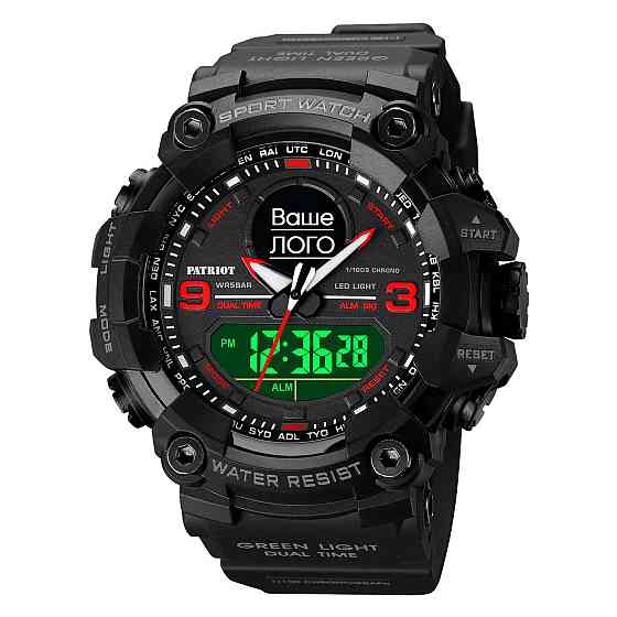 Patriot 001RDUA Ваше лого Чорні з червоним + Коробка SBR Київ