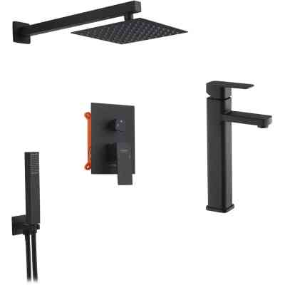 Душовий гарнітур Kroner Kubus-SCH082 + змішувач Edelstahl Kubus-SCH010-3 (CVS30178) Вінниця