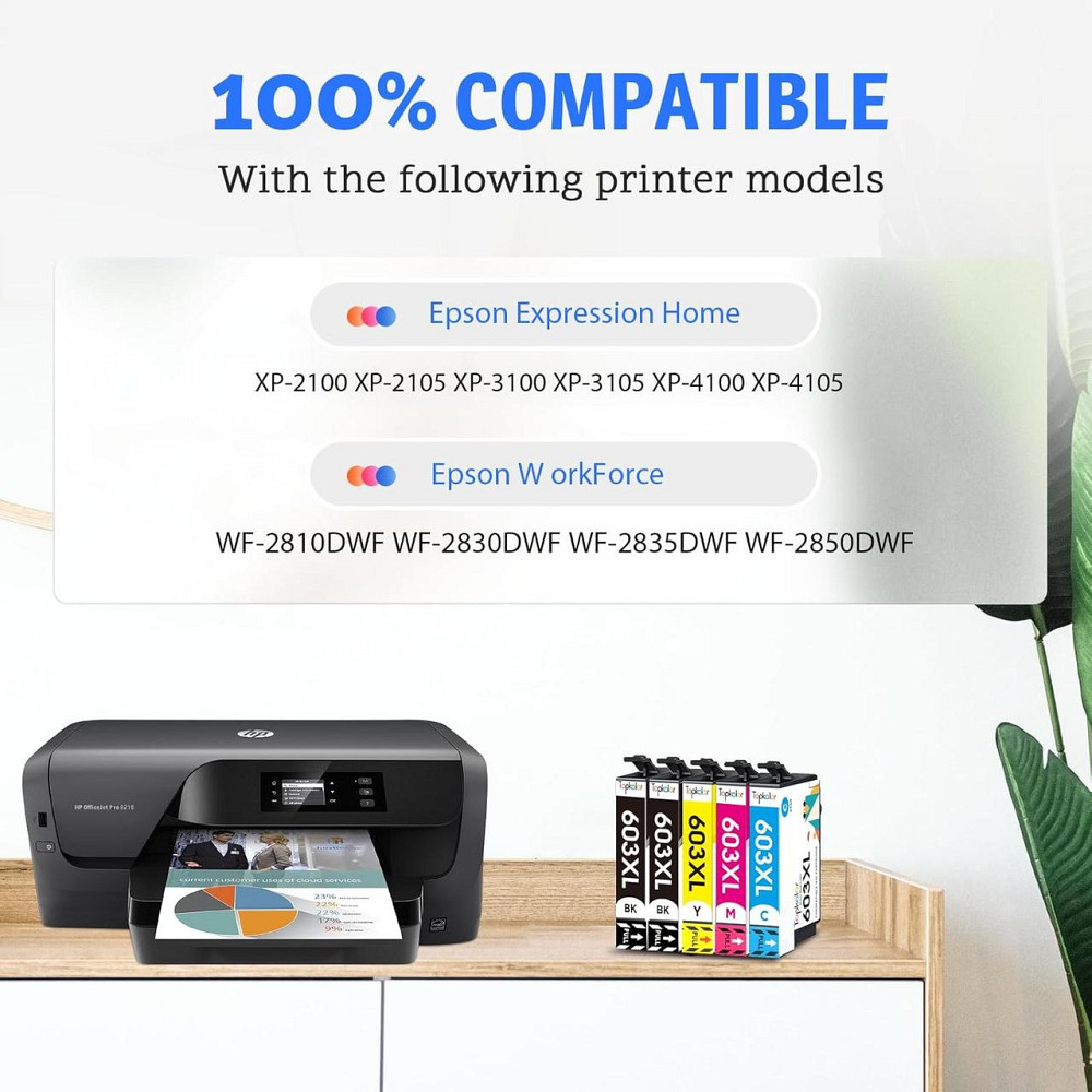 Чернильные картриджи Topkolor 603XL Multipack для Expression Home XP-2100 XP-3100 XP-4100 XP-2105 XP-3105 Workforce WF-2810 Днепр - изображение 6