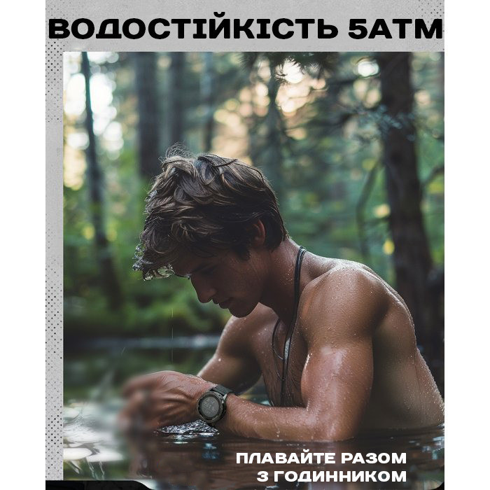 Часы мужские водостойкие тактические North Edge Nexus с компасом Черный Винница - изображение 18