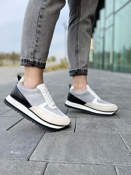 ALEX BENZ Кросівки жіночі ALEX BENZ DJ66 сірі (весна-осінь, шкіра+замша натуральна) (5014) Коломия - фото 4