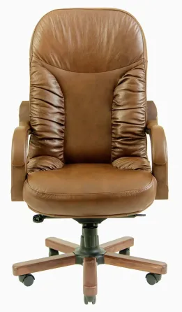 Офісне Крісло Керівника Richman Buford Madras Marrone Wood Lux M1 Tilt Світло-коричневий Київ