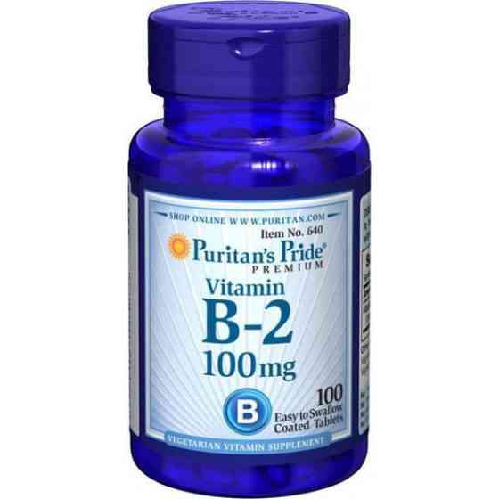 Вітамін В-2 Puritan's Pride Vitamin B-2 (Riboflavin) 100 mg 100 tabs Луцьк