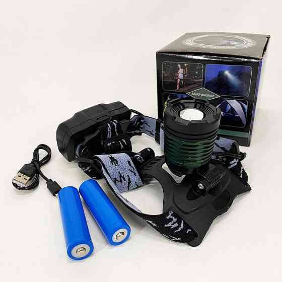 Наголовний ліхтар Police, Налобний ліхтар для автомеханіка, на голову для ЗСУ Ліхтарик на лоб SH-82 Львів