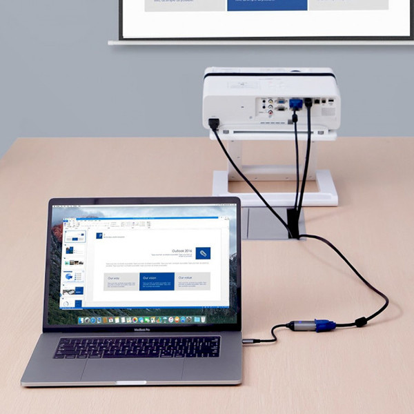 USB-хаб Baseus Enjoyment Series Type-C to VGA+PD HUB Convertor CAHUB-O0G (Серый) Николаев - изображение 6