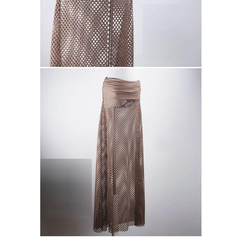 Пляжная юбка в сетку универсальный бежевый Киев - изображение 6