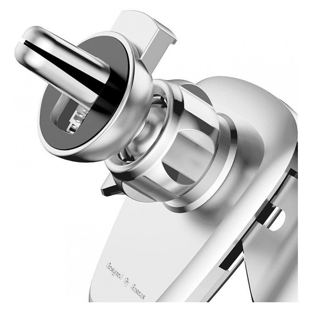 Універсальний автомобільний тримач док-станція Baseus для телефону Car Holder Gravity SUYL-0S (Сріблястий, Пластик) Миколаїв - фото 7