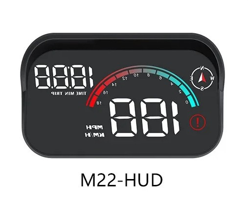 Універсальна HUD проєкція Geyiren M22 швидкості на лобове скло, цифровий автомобільний дисплей з компасом, годинником, пробігом та індикаторами Николаев - изображение 1