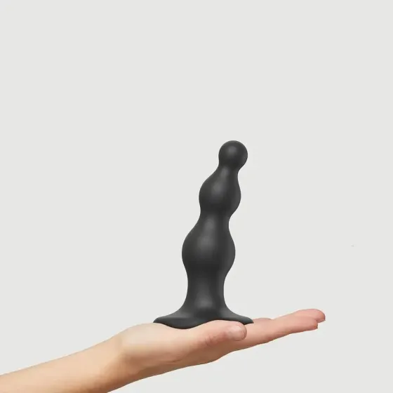 Насадка для страпона Strap-On-Me Dildo Plug Beads Black S Львів