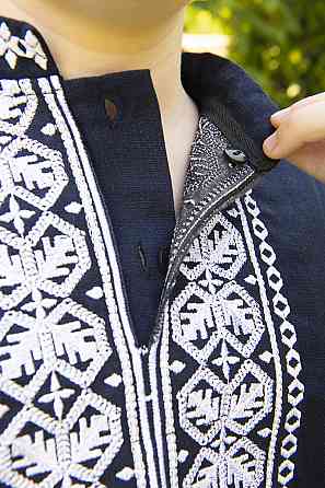 Вишиванка для хлопчика, темно-синя топ Київ