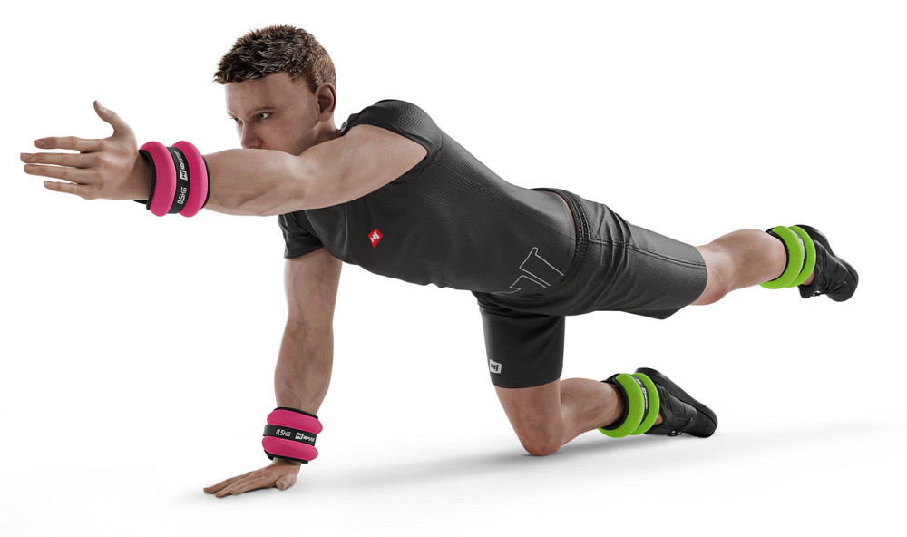 Обважнювачі для ніг та рук Hop-Sport HS-S003WB 2х1,5кг червоні Київ - фото 7