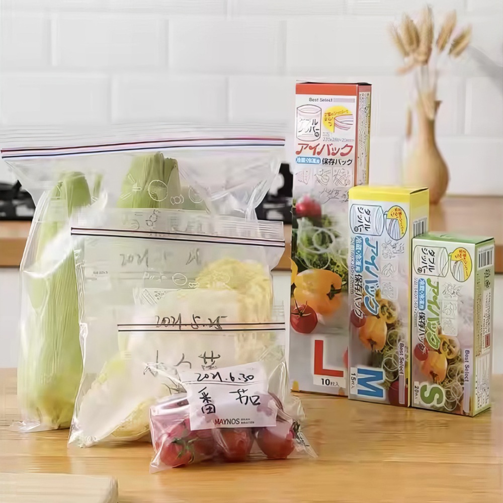 Набор 3в1 вакуумных Zip-пакетов для хранения продуктов,прозрачные комплект размер S, M, L. Каменец-Подольский - изображение 6