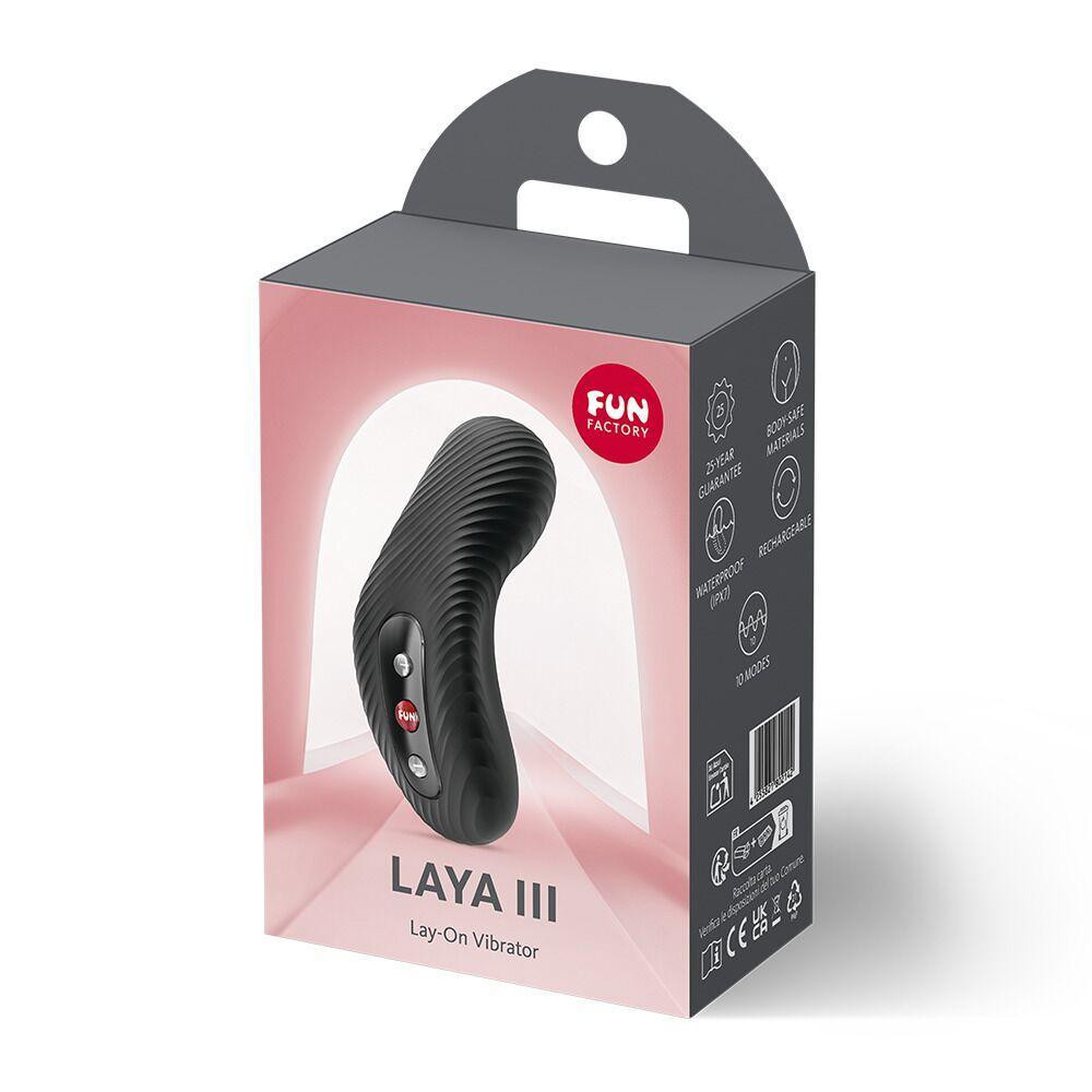 Накладний вібратор Fun Factory LAYA III Black, ефект постукування пальцем Sex Aura Київ - фото 4