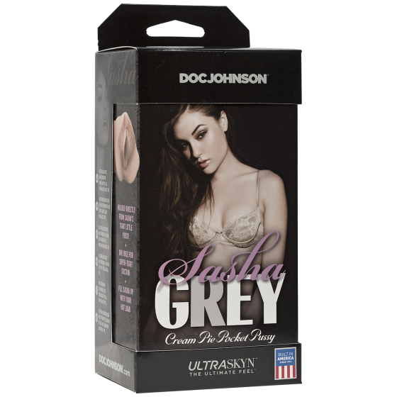 Мастурбатор-вагина Doc Johnson Sasha Grey - Ultraskyn Cream Pie Pocket Sex Aura Киев