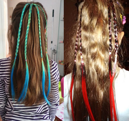 Гумка для волосся дитяча зелено-блакитна Київ - фото 1