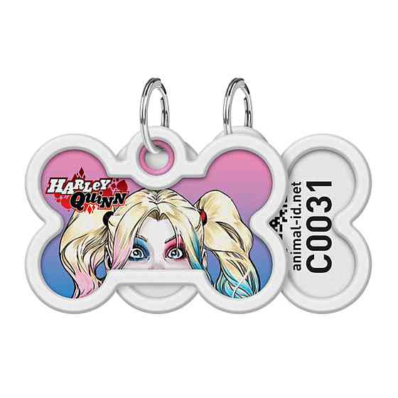 Адресник для собак и кошек металлический WAUDOG Smart ID с QR паспортом, рисунок 