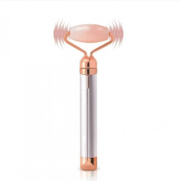 Масажер ролик електричний для особи Facial Roller Massager. Колір бежевий CQ-85 Львів - фото 18